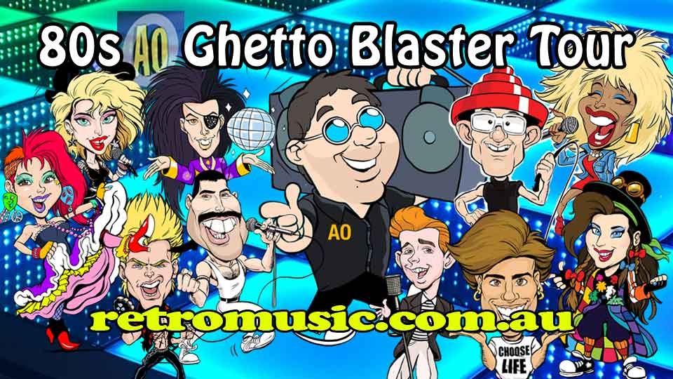 80s retro DJ Hire Ghetto Blaster Tour